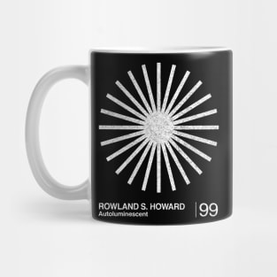 Rowland S Howard / Minimal Graphic Design Tribute Mug